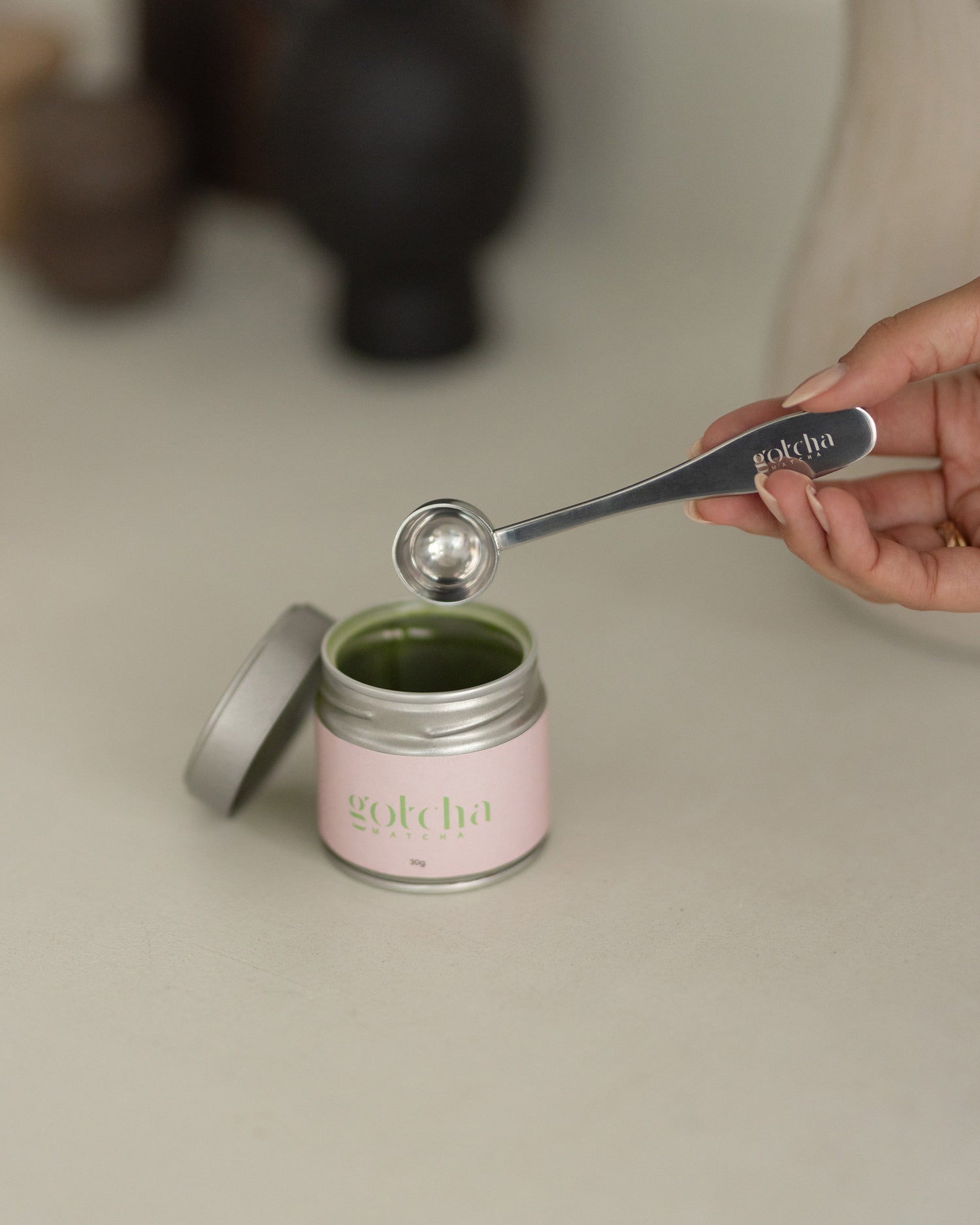 Metal measuring spoon